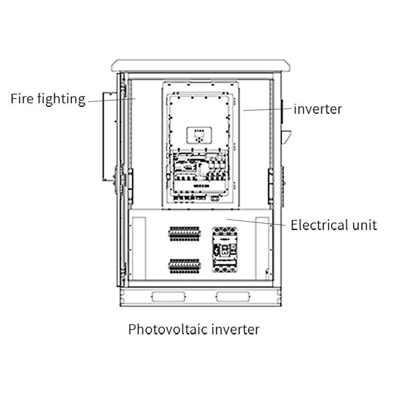 This 60kwh outdoor air cooled energy storage system cabinet consists of high safety, long life lithium iron phosphate batteries, advanced BMS, battery