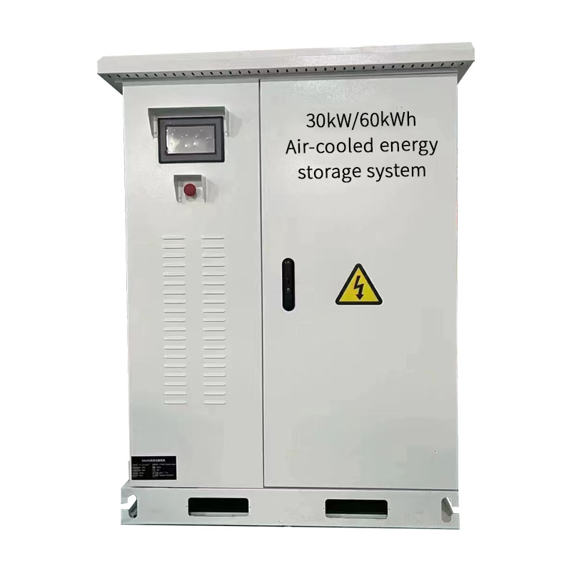 This 60kwh outdoor air cooled energy storage system cabinet consists of high safety, long life lithium iron phosphate batteries, advanced BMS, battery