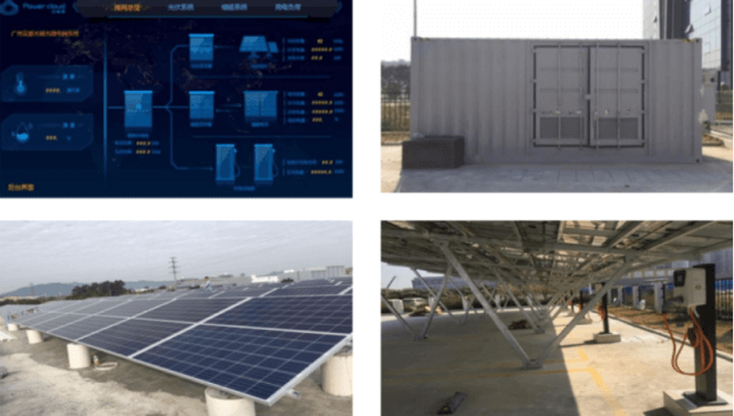 Energy Storage Capacity: PV: 65kWp, ESS: 100kW/200kWh, EV: 7kW DC EVchargers x 4 + 60kW DC EV chargers x 2Application Scene: PV-ESS-EV integrated charging station